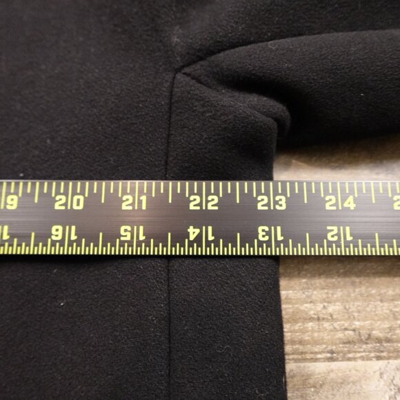 Madewell Wool & Leather Moto Coat Women’s 8 Black Modern Minimalist - Picture 6 of 14
